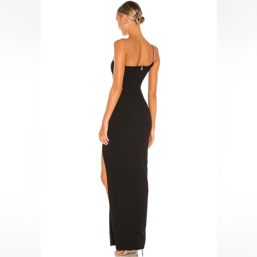 Nookie Lust One Shoulder Gown in Black XS - Picture 4 of 9